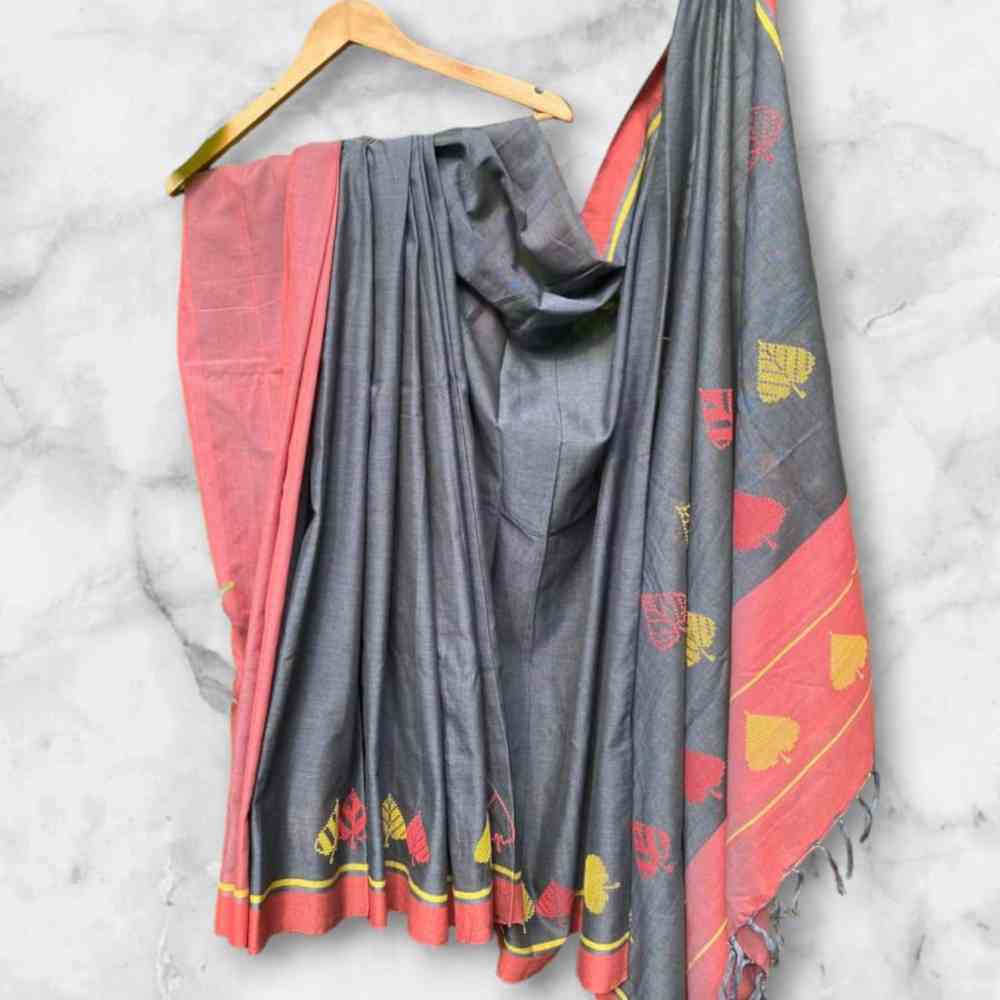 Vibrant Peepal Bawan Buti Saree